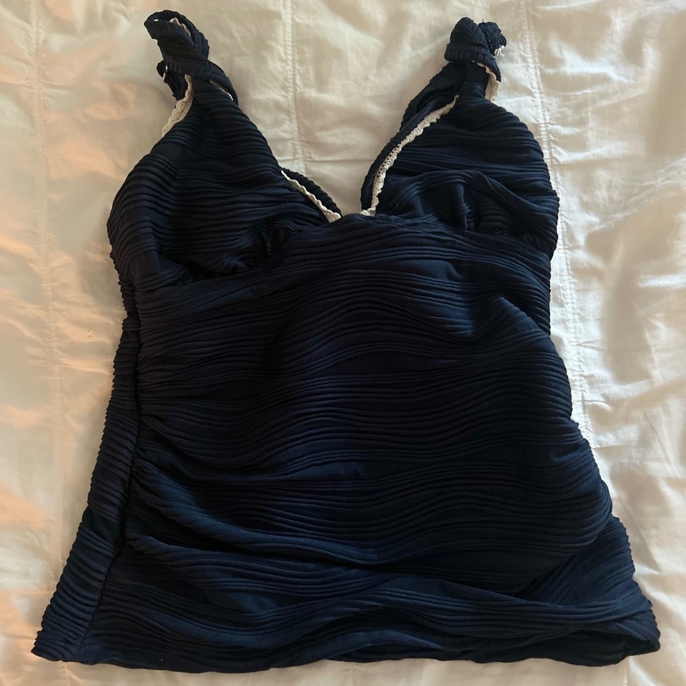 Navy women tankini tummy control